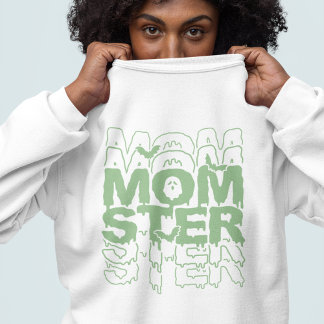 Camiseta Momster Halloween Mamãe Engraçado Queda