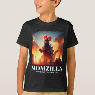 Camiseta Momzilla mãe de monstros retrô vintage mamãe