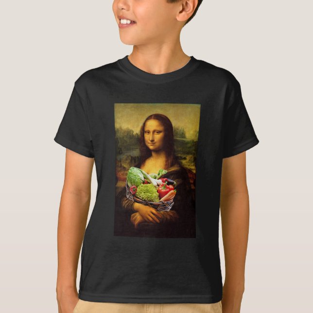 Camiseta Mona Lisa ama legumes (Frente)