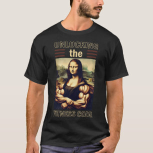 Camiseta Mona Lisa Bodybuilding Muscle Gym Weising Wo