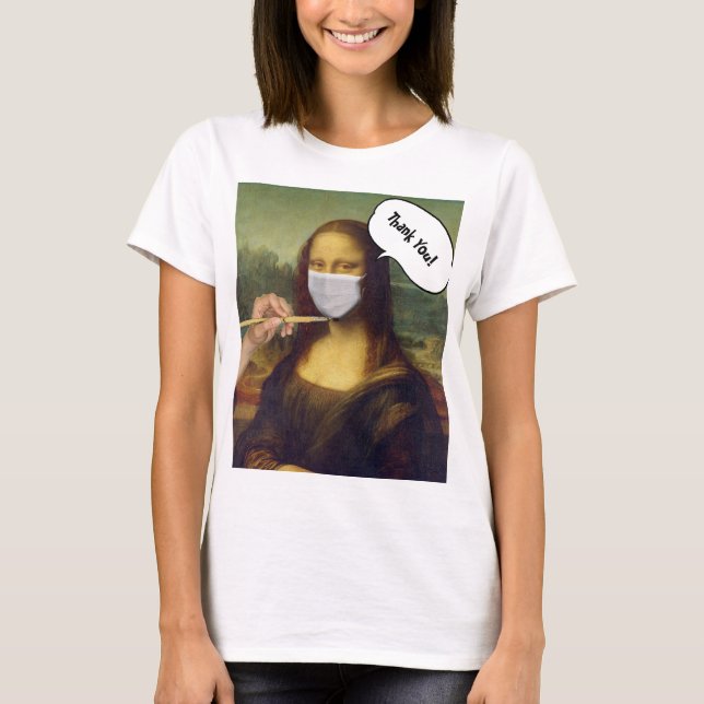 Camiseta Mona Lisa Covd19 (Frente)