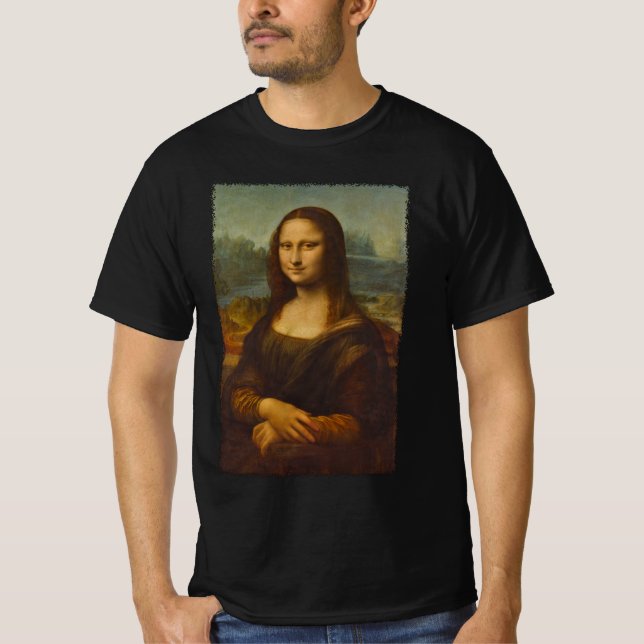 Camiseta Mona Lisa de Leonardo da Vinci, Arte Renascentista (Frente)