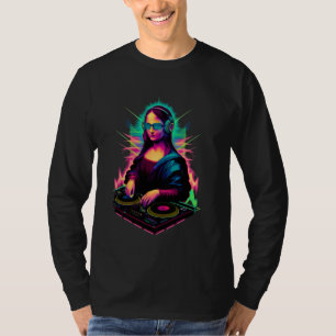 Camiseta Mona Lisa DJ Techno Trance Rave EDM House Music Fe