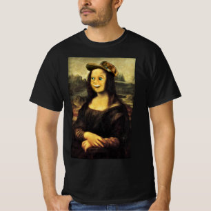 Camiseta Mona Lisa é a cara feliz