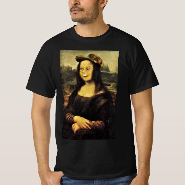 Camiseta Mona Lisa é a cara feliz (Frente)