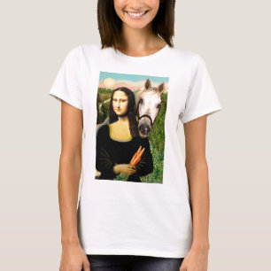 Camiseta Mona Lisa e seu Cavalo Árabe