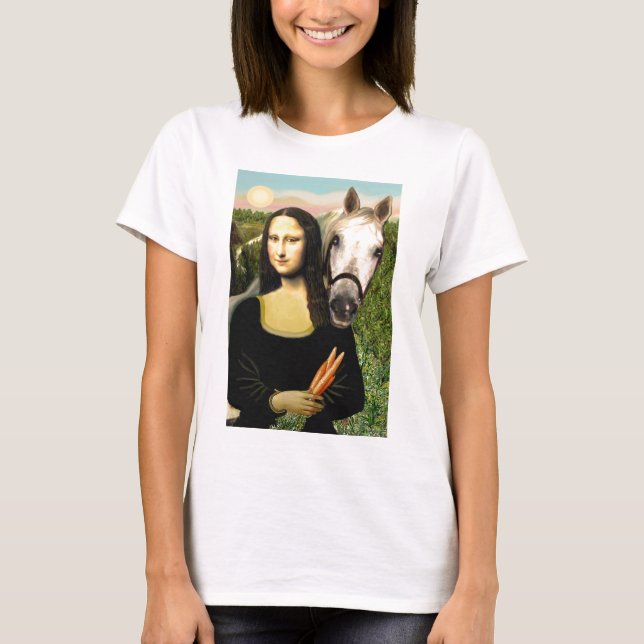 Camiseta Mona Lisa e seu Cavalo Árabe (Frente)