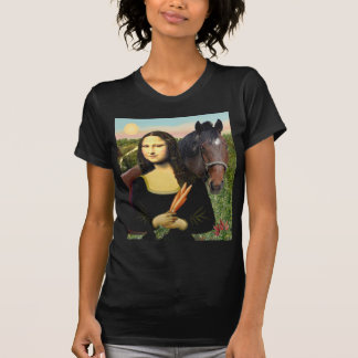 Camiseta Mona Lisa e seu Quarter Horse