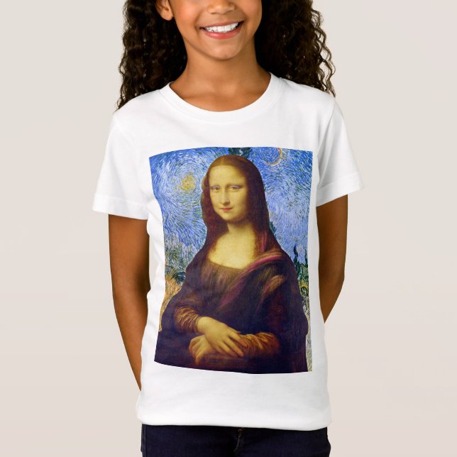 Camiseta Mona Lisa e Van Gogh (Frente)