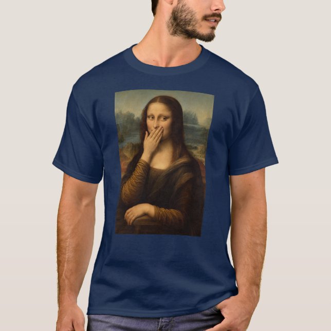 Camiseta Mona Lisa Engraçada (Frente)