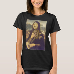Camiseta Mona Lisa Engraçado Face