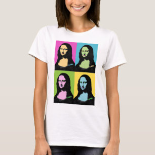 Camiseta Mona Lisa - Estilo Pop Art