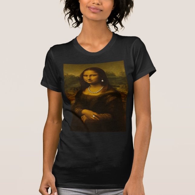 Camiseta Mona Lisa in Pearls  (Frente)