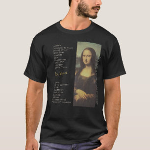 Camiseta Mona Lisa Leonardo Da Vinci