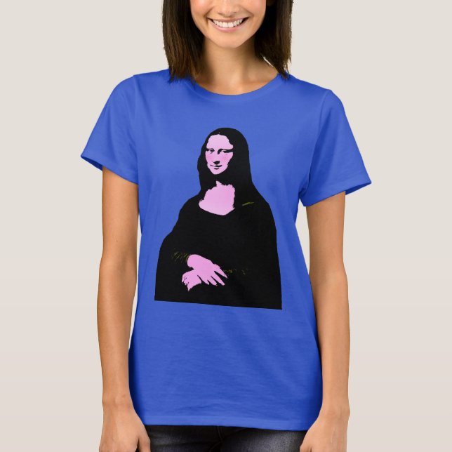 Camiseta Mona Lisa Pop Art (Frente)