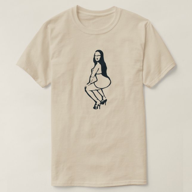 Camiseta Mona Lisa Twerking (Frente do Design)