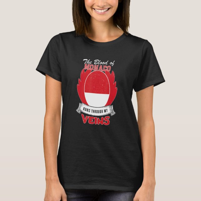 Camiseta Mônaco Em Minhas Veias (Frente)