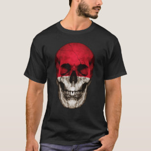 Camiseta Mônaco Flag Skull Monacan Roots - Patriótico Ortos