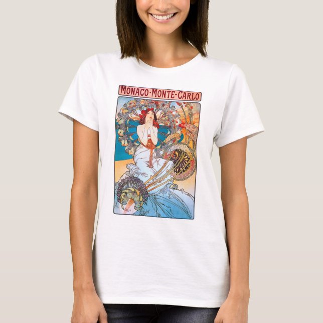 Camiseta Mônaco, Monte-Carlo, Mucha (Frente)