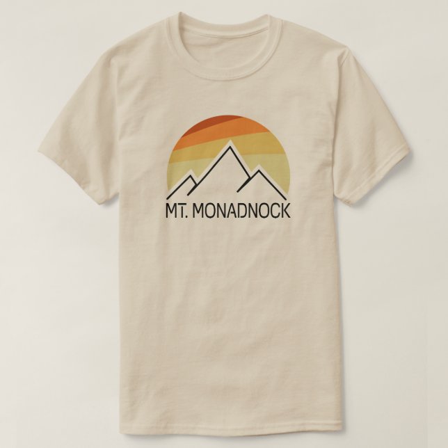 Camiseta Monadnock New Hampshire Retro (Frente do Design)