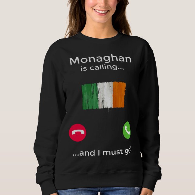 Camiseta Monaghan Está Chamando E Eu Devo Ir Irlanda (Frente)