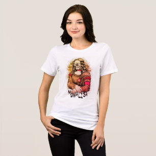 Camiseta monalisa do crânio