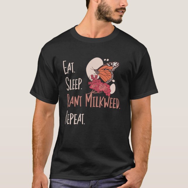 Camiseta Monarca Borboleta Coma Planta De Sono Milkweed Ent (Frente)