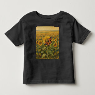 Camiseta Monarca com Girassóis