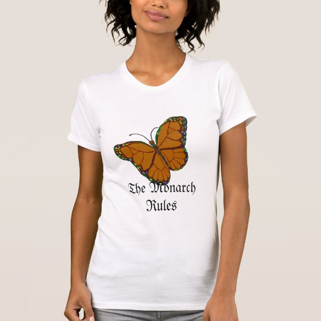 Camiseta Monarca da borboleta, as regras do monarca (Frente)