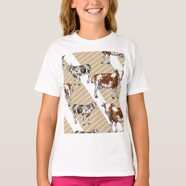 Camiseta Monarca Vaca Pelo Preto (Frente)