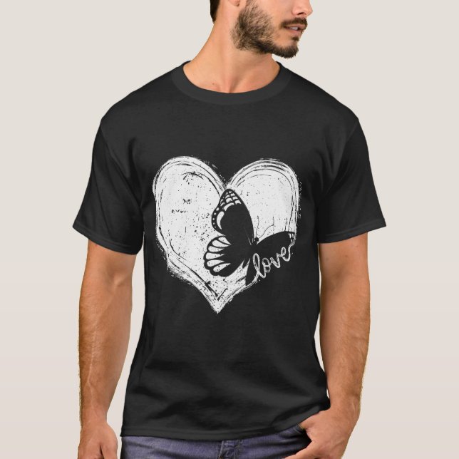 Camiseta Monarcas de Borboleta Bonita Amam Homens Entomolog (Frente)