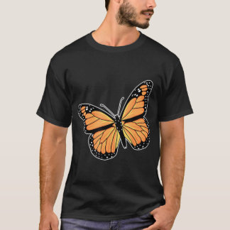 Camiseta Monarcas Engraçadas Arte Mulheres Entomologia B