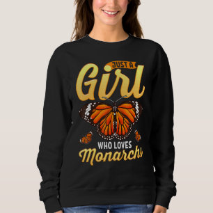 Camiseta Monarch Butterfly Apenas Uma Menina Que Ama Butter