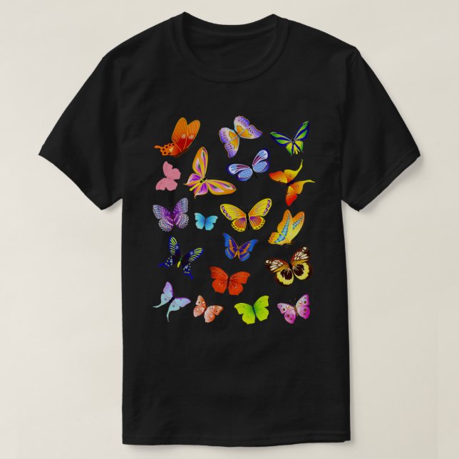 Camiseta Monarch Butterfly Desenho Cobra Aquarela Illu (Frente do Design)