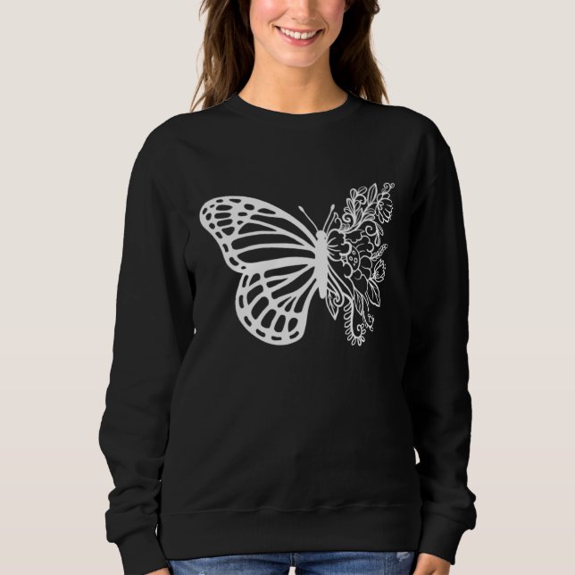 Camiseta Monarch Butterfly Flower Insect Collector Entomolo (Frente)