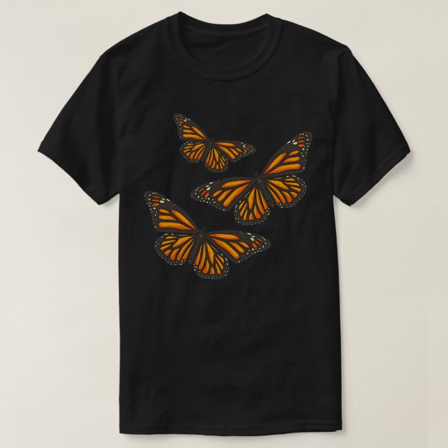 Camiseta Monarch Butterfly Insett Fly (Frente do Design)