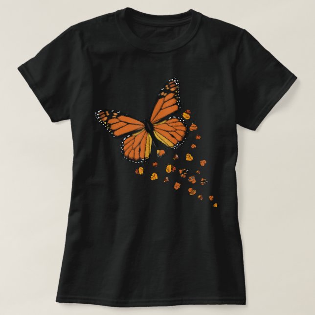Camiseta Monarch Butterfly Love Heart T Gift for Women and  (Frente do Design)