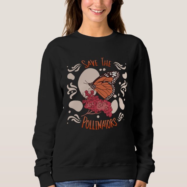 Camiseta Monarch Butterfly Save The Pollinators Insect Ento (Frente)