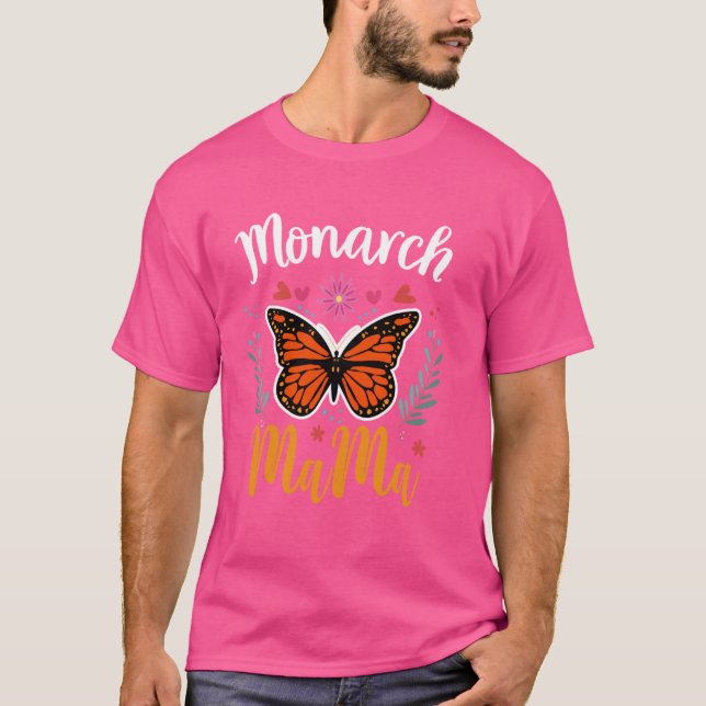 Camiseta Monarch Mama - Borboleta Monarca Presente Para Mãe (Frente)