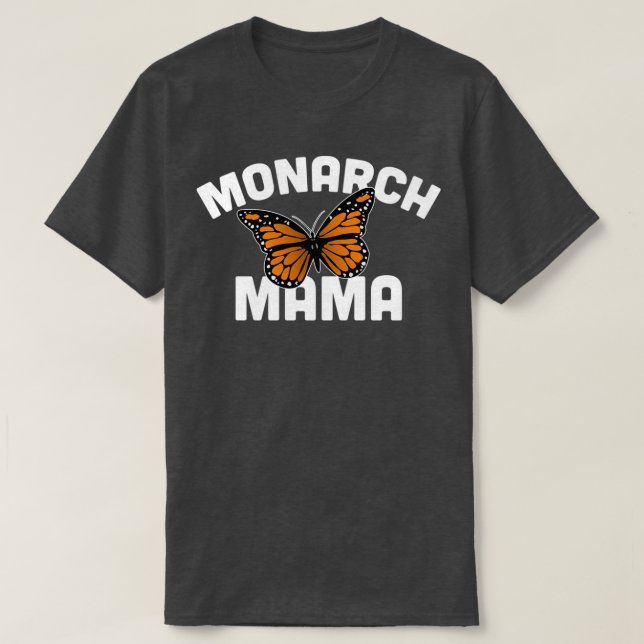 Camiseta Monarch Mama Monarch Butterfly Caterpillar (Frente do Design)