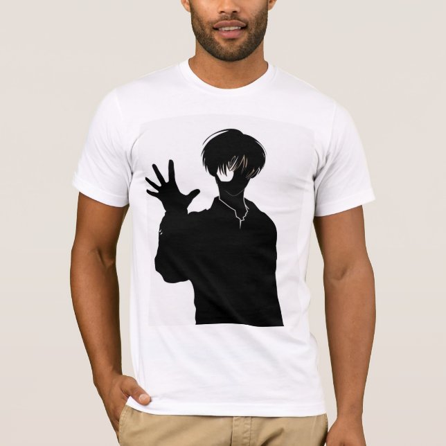 Camiseta Mondays Hit Different - Tired Anime Character with (Frente)