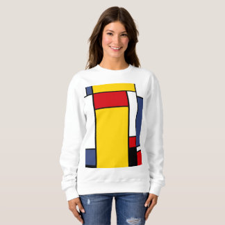 Camiseta Mondrian Inspirou Arte de Estilo Geométrico Modern