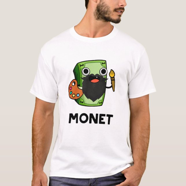 Camiseta Monet Cute Artist Money Pun (Frente)
