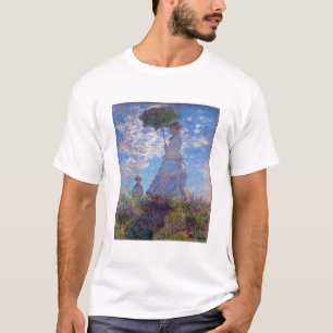 Camiseta Monet France Impressionista Pessoas Mulher com Par