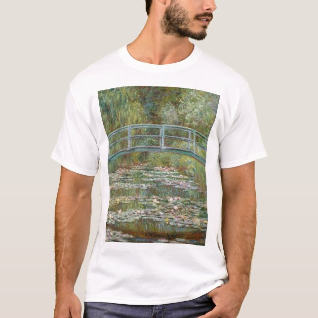 Camiseta Monet, garden, classic painting (Frente)