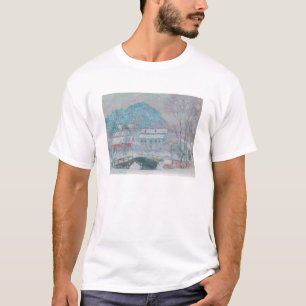 Camiseta Monet - Noruega, Sandviken Village na neve