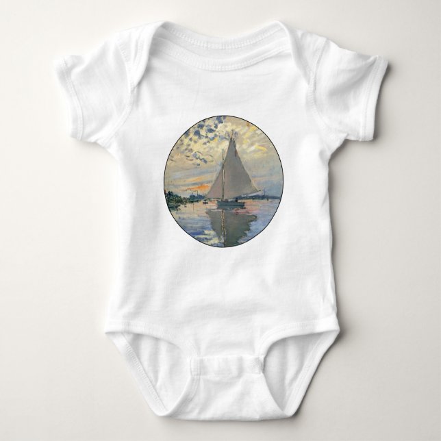 Camiseta Monet Sailboat French Impressionism Classic Art (Frente)