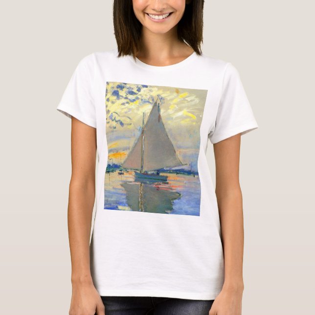 Camiseta Monet Sailboat no Le Petit-Gennevilliers (Frente)