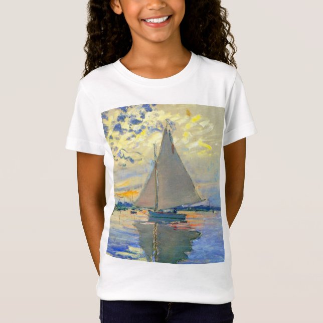 Camiseta Monet Sailboat no Le Petit-Gennevilliers (Frente)