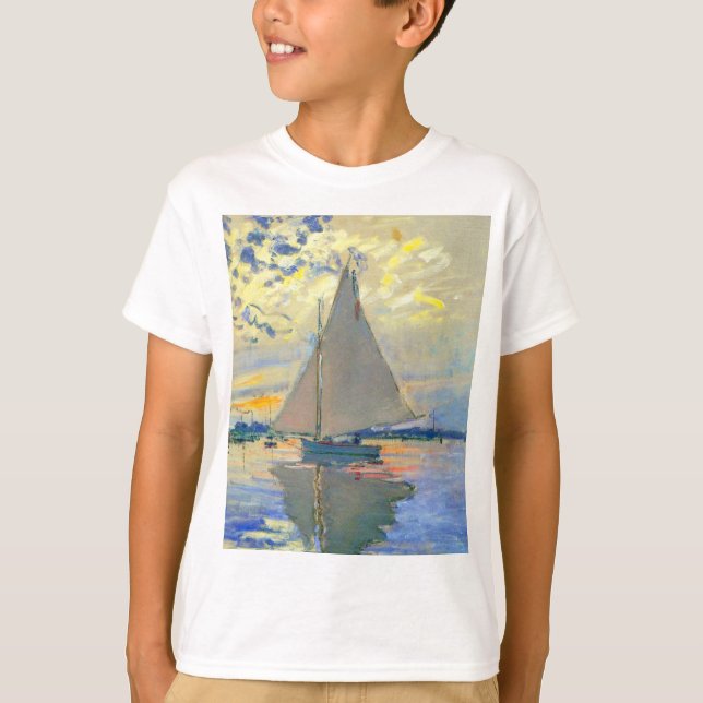 Camiseta Monet Sailboat no Le Petit-Gennevilliers (Frente)